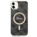 Guess nakładka do iPhone 11 GUHMN61H4STK czarna hardcase Magsafe IML 4G