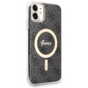 Guess nakładka do iPhone 11 GUHMN61H4STK czarna hardcase Magsafe IML 4G