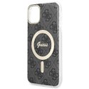 Guess nakładka do iPhone 11 GUHMN61H4STK czarna hardcase Magsafe IML 4G