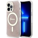 Guess nakładka do iPhone 13 Pro 6,1" GUHMP13LH4STP różowa hardcase Magsafe IML 4G