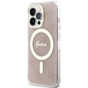 Guess nakładka do iPhone 13 Pro 6,1" GUHMP13LH4STP różowa hardcase Magsafe IML 4G