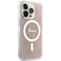 Guess nakładka do iPhone 13 Pro 6,1" GUHMP13LH4STP różowa hardcase Magsafe IML 4G