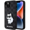 Karl Lagerfeld nakładka do iPhone 14 6,1" KLHCP14SSAKHPCK czarna hardcase Saffiano Mono Patch Choupette NFT