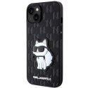 Karl Lagerfeld nakładka do iPhone 14 6,1" KLHCP14SSAKHPCK czarna hardcase Saffiano Mono Patch Choupette NFT