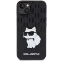 Karl Lagerfeld nakładka do iPhone 14 6,1" KLHCP14SSAKHPCK czarna hardcase Saffiano Mono Patch Choupette NFT