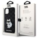 Karl Lagerfeld nakładka do iPhone 14 6,1" KLHCP14SSAKHPCK czarna hardcase Saffiano Mono Patch Choupette NFT