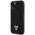 Guess nakładka do iPhone 14 Plus 6,7" GUHCP14MHDGTPK czarna hardcase Rhinestone Triangle