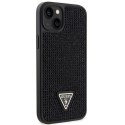 Guess nakładka do iPhone 14 Plus 6,7" GUHCP14MHDGTPK czarna hardcase Rhinestone Triangle