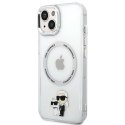 Karl Lagerfeld nakładka do iPhone 13 6,1" KLHMP13MHNKCIT transparentna HC Magsafe IML NFT K&C