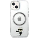 Karl Lagerfeld nakładka do iPhone 13 6,1" KLHMP13MHNKCIT transparentna HC Magsafe IML NFT K&C