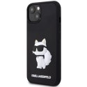 Karl Lagerfeld nakładka do iPhone 14 Plus 6,7" KLHCP14M3DRKHNK czarna hardcase 3D Rubber Choupette NFT