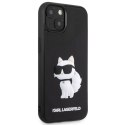 Karl Lagerfeld nakładka do iPhone 14 Plus 6,7" KLHCP14M3DRKHNK czarna hardcase 3D Rubber Choupette NFT