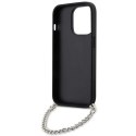 Karl Lagerfeld nakładka do iPhone 14 Pro Max 6,7" KLHCP14XSACKLHPK czarna hardcase Saffiano Mono Chain