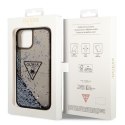 Guess nakładka do iPhone 14 6,1" GUHCP14SLFCTPK czarna hardcase Liquid Glitter Palm Collection