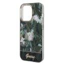 Guess nakładka do iPhone 14 Pro Max 6,7" GUHCP14XHGJGHA zielona hardcase Jungle Collection