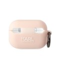 Karl Lagerfeld etui do Airpods Pro 2 KLAP2RUNIKP białe 3D Silicone NFT Karl