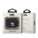 Karl Lagerfeld etui do Airpods Pro KLAPRUNIKK czarne 3D Silicone NFT Karl