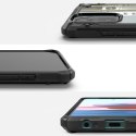 Ringke Fusion X Design etui pancerny pokrowiec z ramką Xiaomi Redmi Note 10 / Redmi Note 10S czarny (Cross) (XDXI0030)