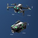 Mini dron Yile S125 z kontrolerem i zestawem akcesoriów - czarny