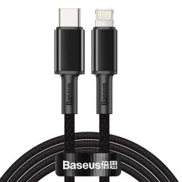 [PO ZWROCIE] Baseus kabel USB Typ C - Lightning szybkie ładowanie Power Delivery 20 W 2 m czarny (CATLGD-A01)